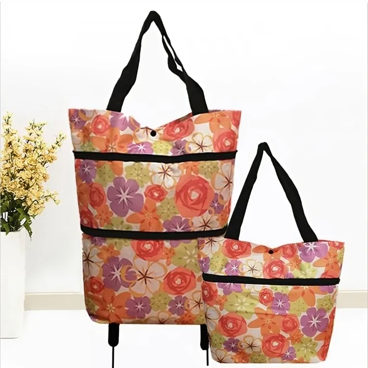TrolleyTote™ | Vikbar shoppingväska med hjul - Image 11
