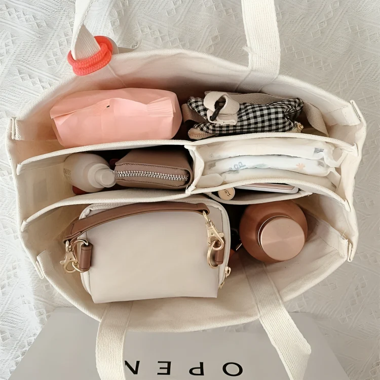 TILLFÄLLIGT 50% RABATT | UrbanTote™ | Totebag i canvas med flera fickor - Image 2