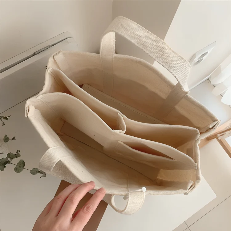 TILLFÄLLIGT 50% RABATT | UrbanTote™ | Totebag i canvas med flera fickor - Image 5