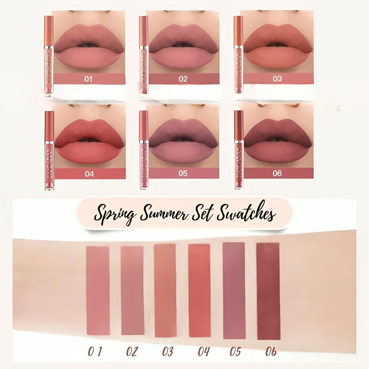 TILLFÄLLIGT 50% RABATT | VelvetKiss™ | Matte flytande läppstift kit - Image 7