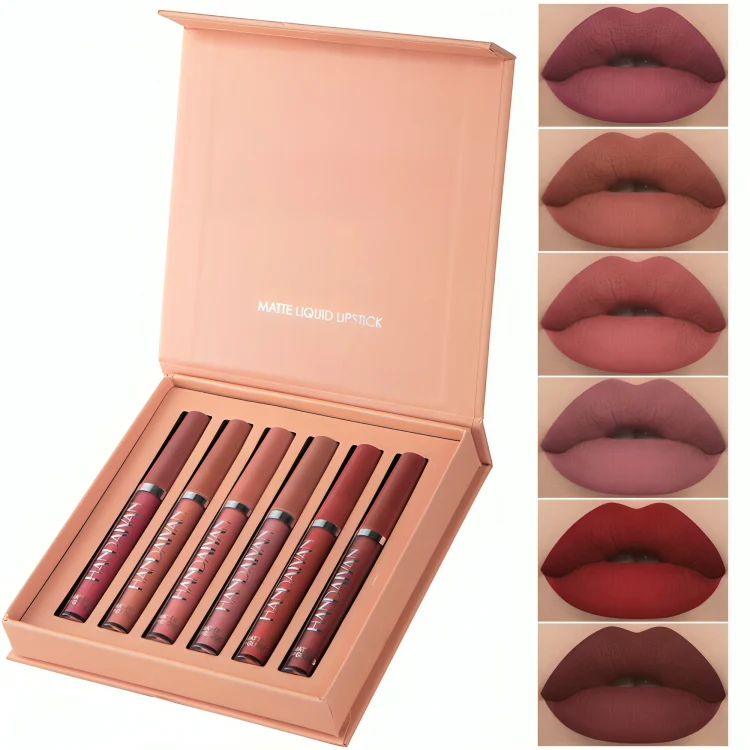 TILLFÄLLIGT 50% RABATT | VelvetKiss™ | Matte flytande läppstift kit - Image 8