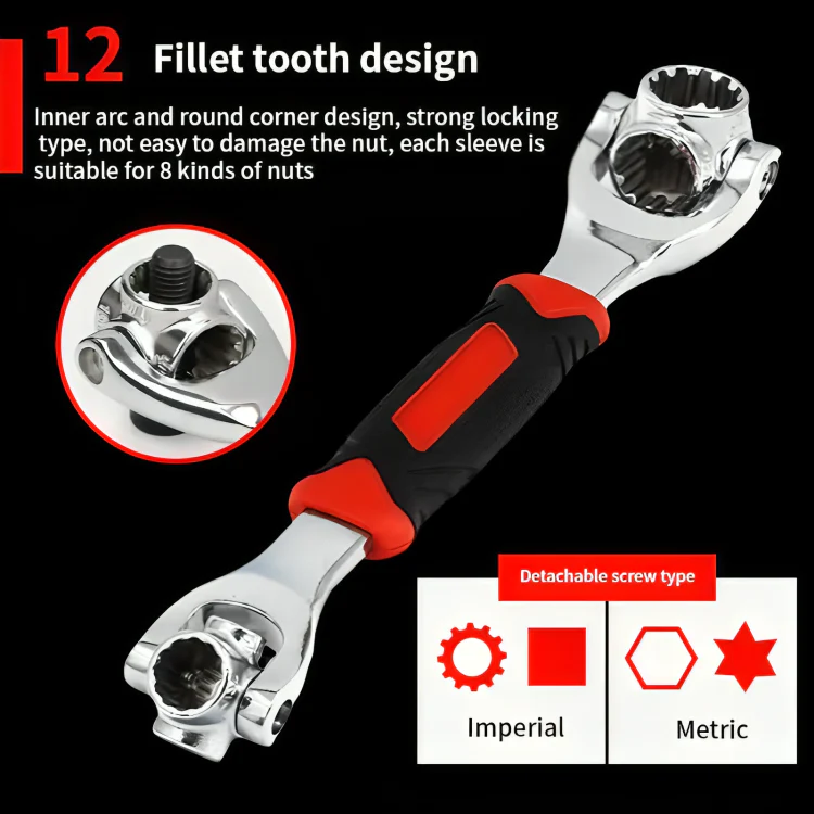 TILLFÄLLIGT 50% RABATT | VersaWrench™ | Ett verktyg, 52 storlekar - inga fler skrymmande verktygslådor! - Image 7