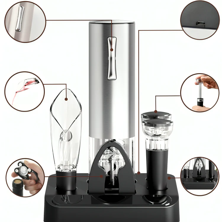 TILLFÄLLIGT 50% RABATT | VinoLift™ | Elektrisk vinöppnare - Image 5