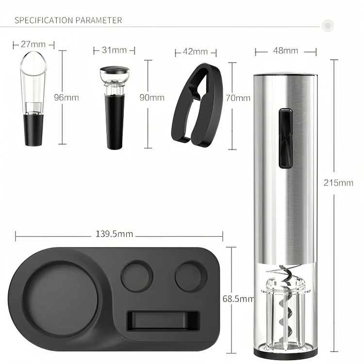 TILLFÄLLIGT 50% RABATT | VinoLift™ | Elektrisk vinöppnare - Image 8