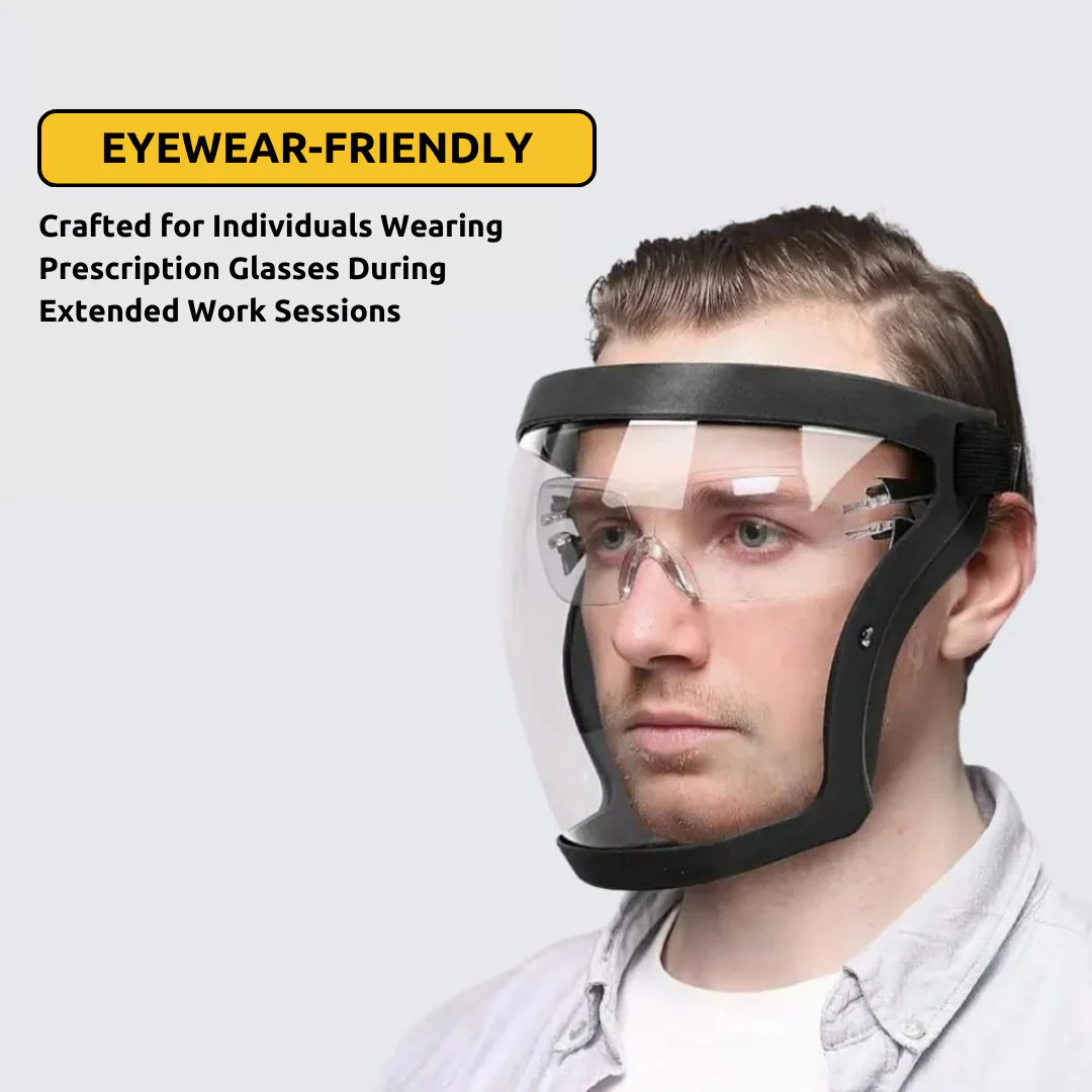 TILLFÄLLIGT 50% RABATT | VisionShield™ | Anti-damm och anti-fog ansiktsskydd - Image 2