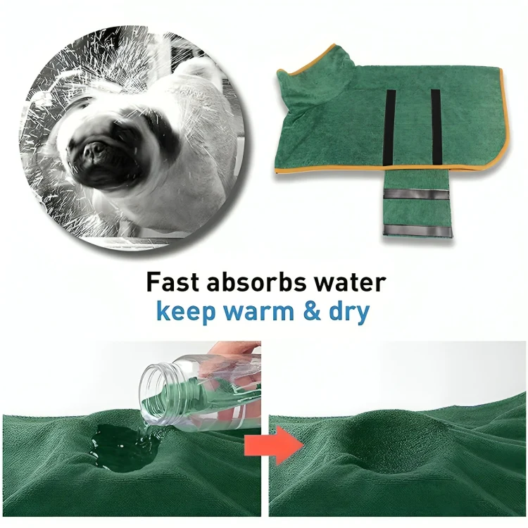 WarmPaws™ | Superabsorberande badrock för hundar - Image 4