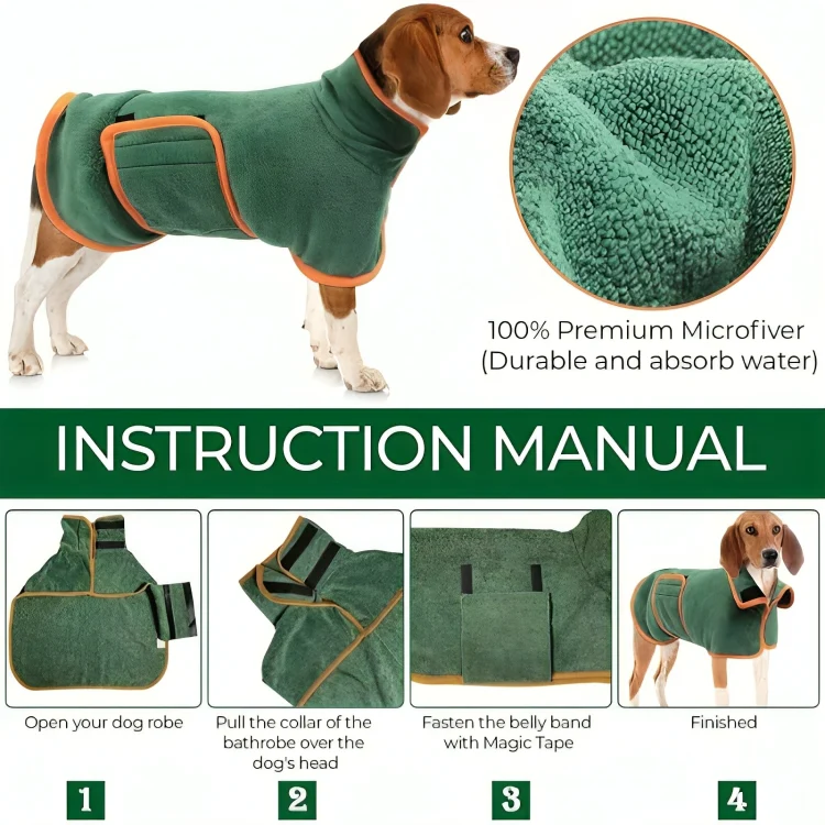 WarmPaws™ | Superabsorberande badrock för hundar - Image 7