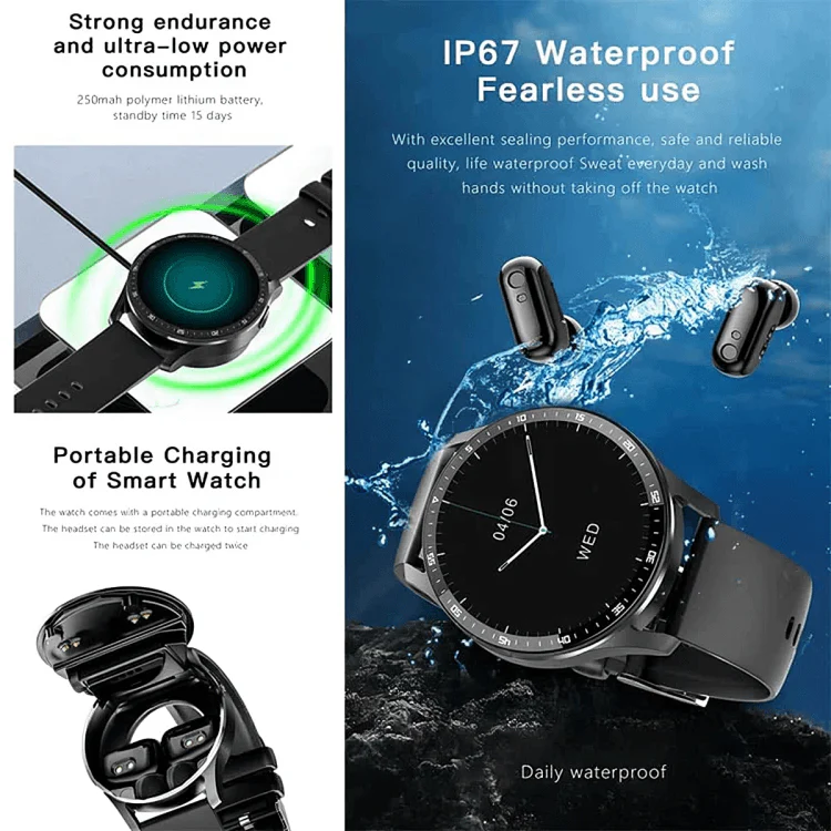 WatchBeats™ | Smartwatch med Hörlurar - Image 4
