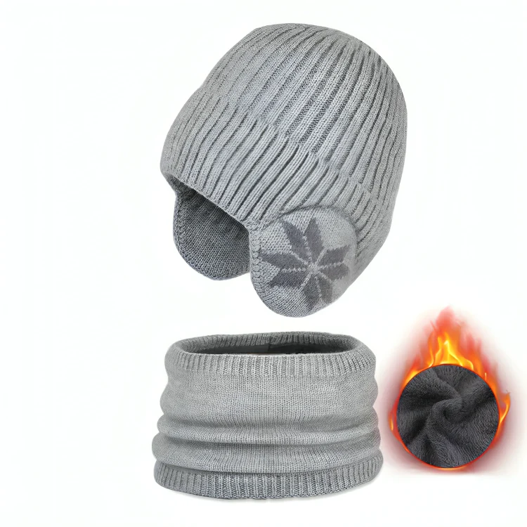 TILLFÄLLIGT 50% RABATT | WinterShield™ | Vintermössa och halsduk-set - Image 10