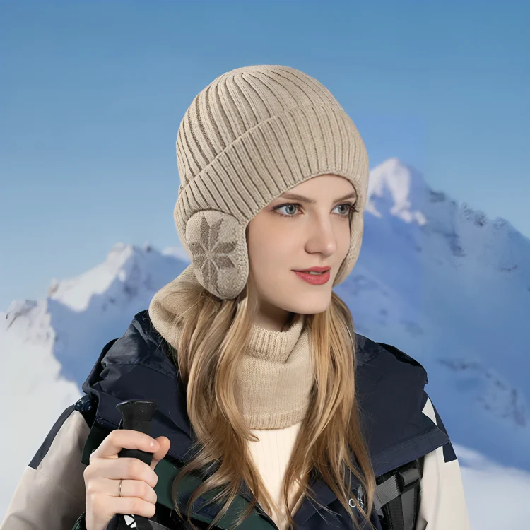 TILLFÄLLIGT 50% RABATT | WinterShield™ | Vintermössa och halsduk-set - Image 4