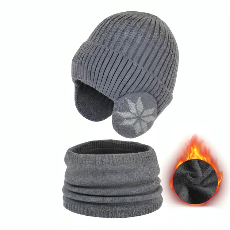 TILLFÄLLIGT 50% RABATT | WinterShield™ | Vintermössa och halsduk-set - Image 9