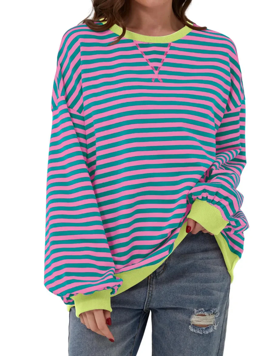 Zinnia™ | Oversize randig tröja