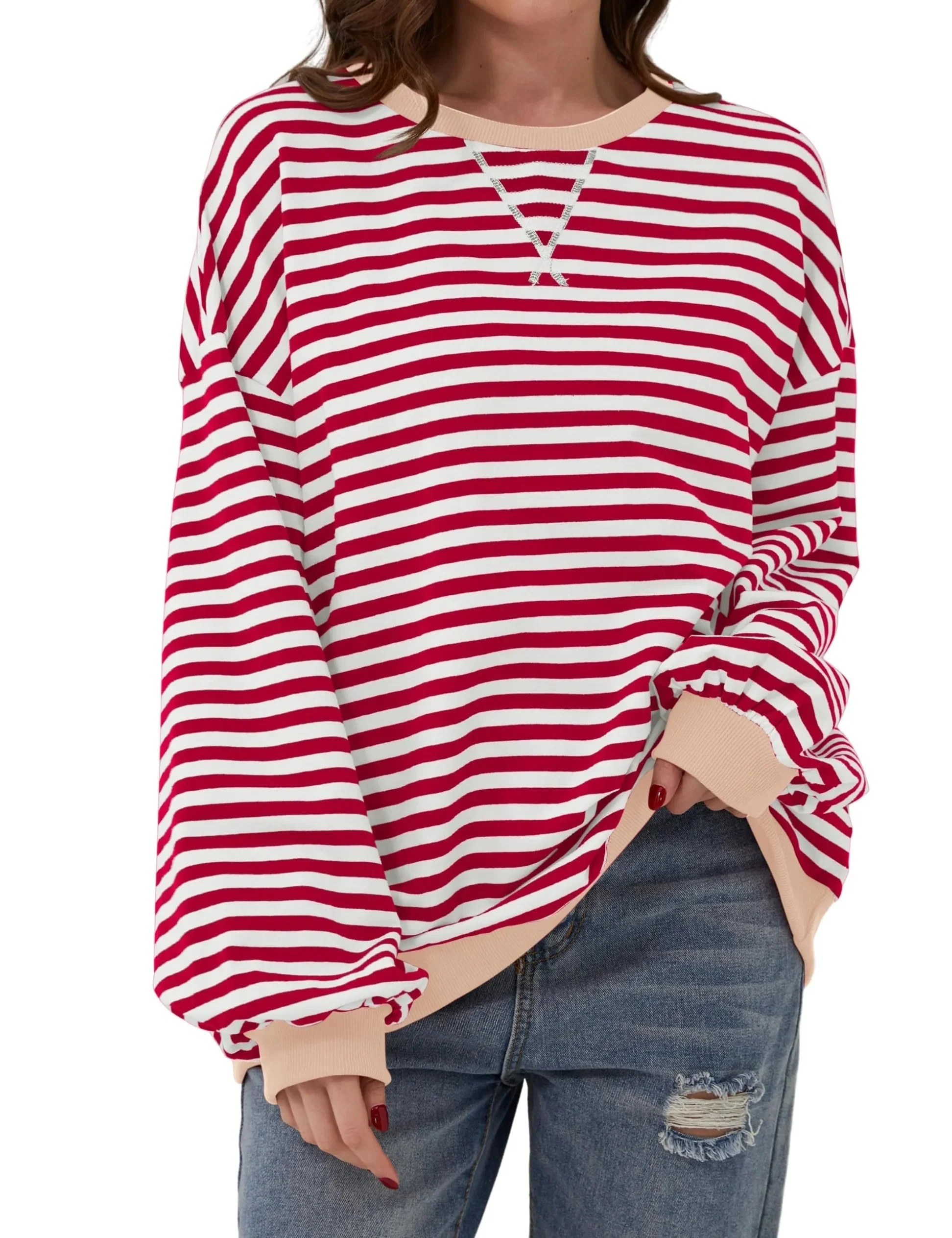 Zinnia™ | Oversize randig tröja - Image 5