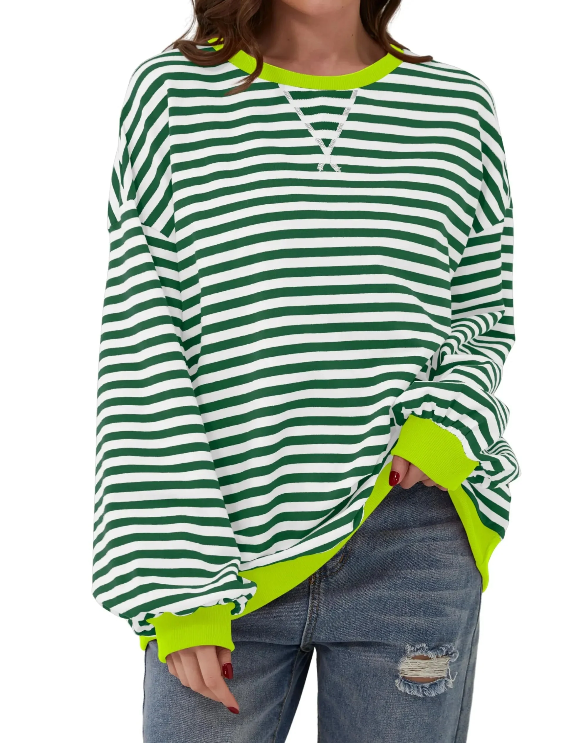 Zinnia™ | Oversize randig tröja - Image 6